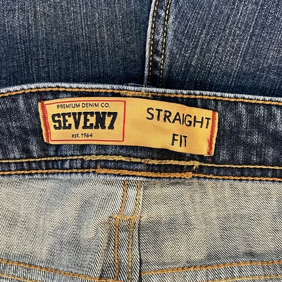 SEVEN 7 men’s straight fit jeans. W38xL30 - Picture 2 of 5